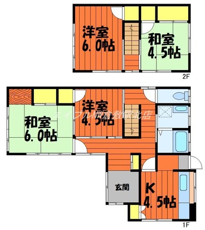 田ノ上戸建の物件間取画像